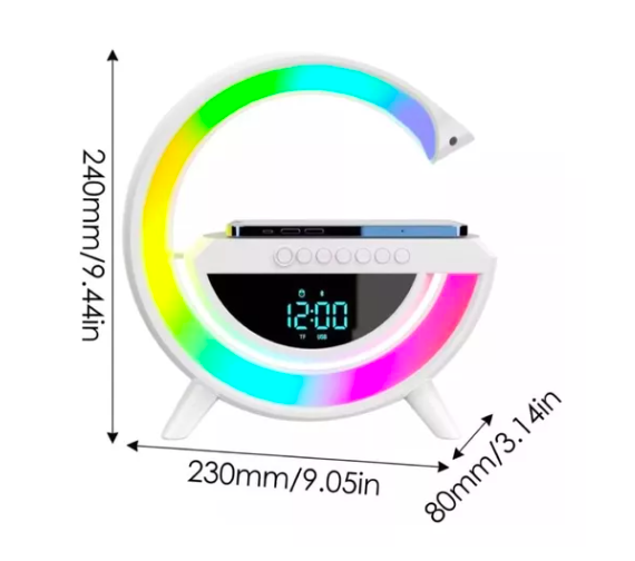 CARGADOR  PALANTE  CON LUZ LED CON RELOJ